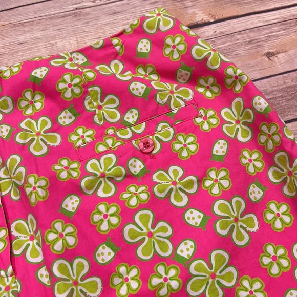 Lilly Pulitzer Dune Buggy Pink and Green Floral Print Skirt Size 8 - Picture 5 of 7